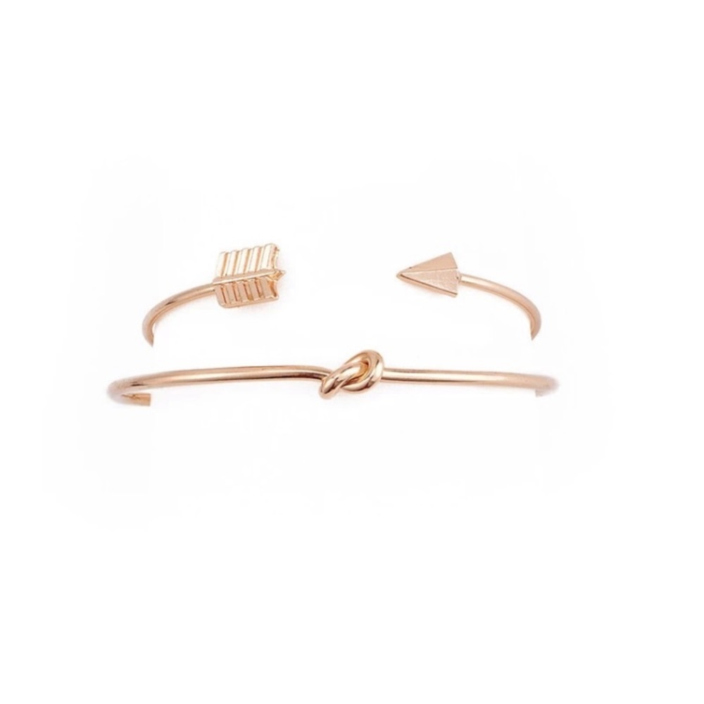 Knot & Arrow Bracelet Set - Picture 3 of 6